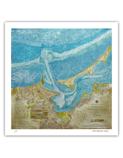 Nantucket Harbor Nautical Chart | Limited Edition Prints